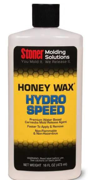 Stoner HoneyWax®Hydro Speed是一種高固含量的水性乳液，不含任何溶劑，旨在代替?zhèn)鹘y(tǒng)的高級涂蠟作為復(fù)合材料行業(yè)中的脫模劑。